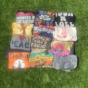 Graphic Tees bundle of 12 range women’s sizes small - XL. Worn in good condition